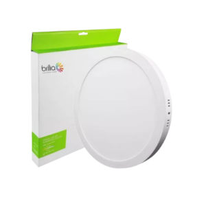 Painel LED Sobrepor 24W Redondo 30cm - Brilia