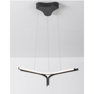 Pendente Decorativo Led Spinner Alumínio Preto - Opus